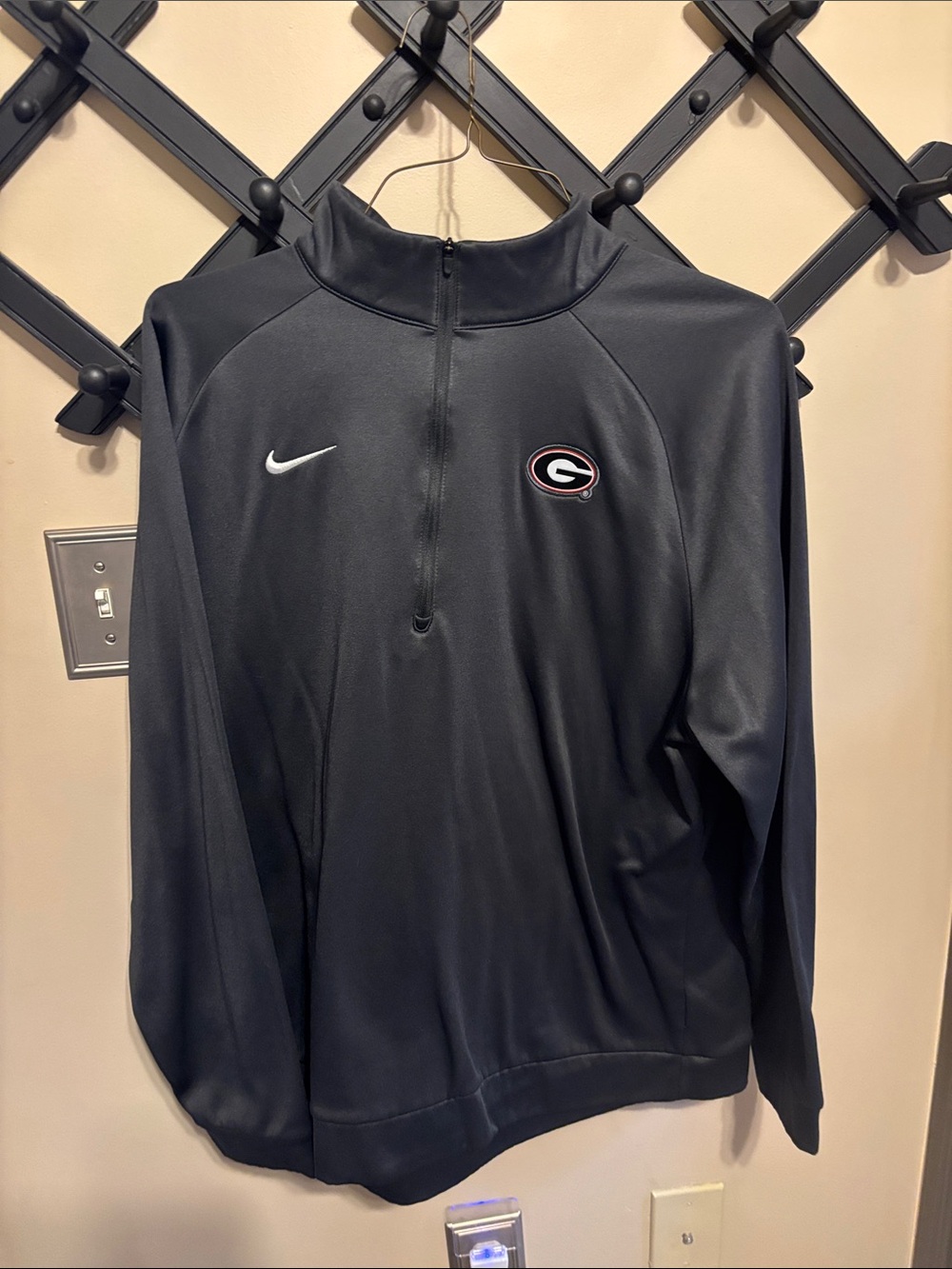 Nike Black Georgia Bulldogs 1/4 Zip Performance Pullover